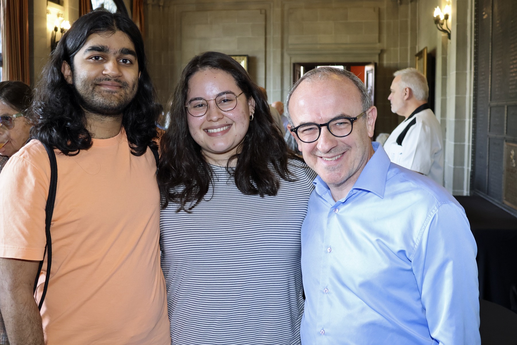 Two students with Pavel Vinnitsky, Professor of Clarinet at UC-CCM