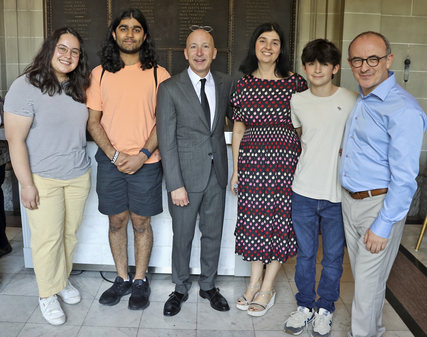 Students with Richie Hawley & Professor of Clarinet Pavel VInnitsky and family