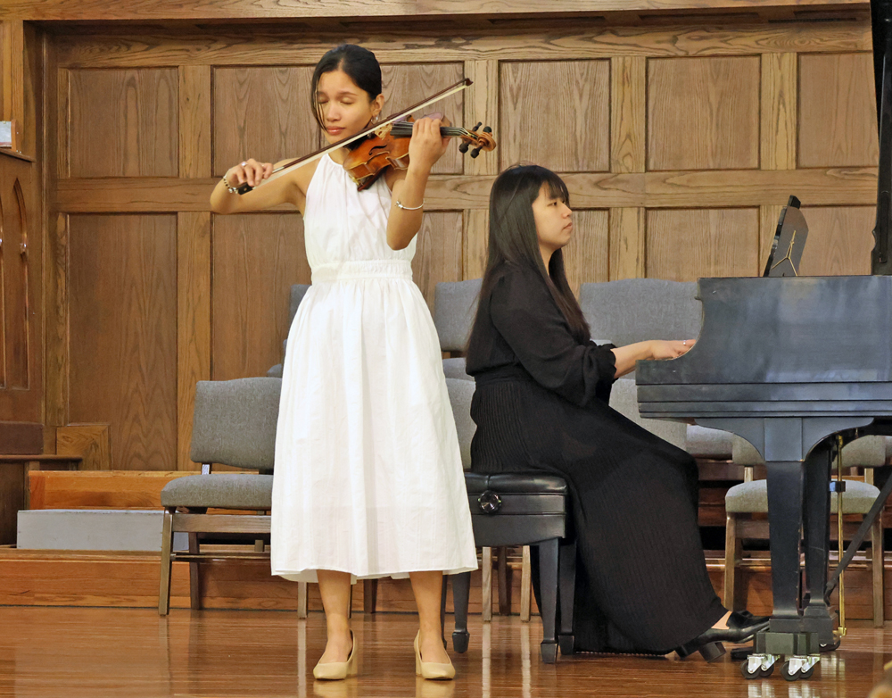 KayCee Galano, violin and Ming-Li Liu, piano