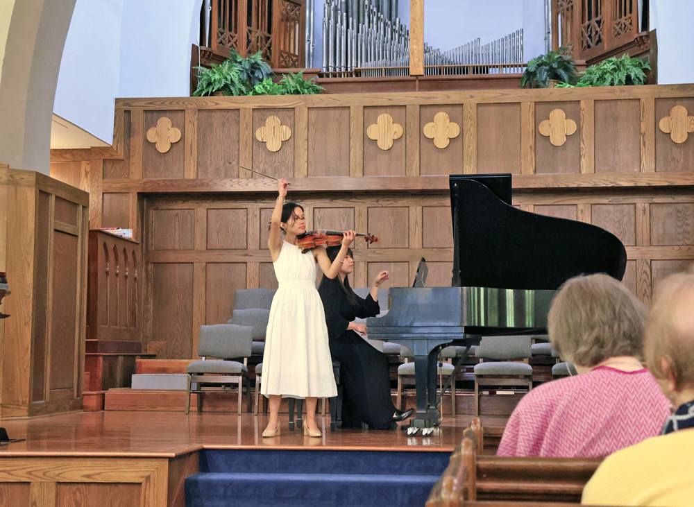 KayCee Galano, violin and Ming-Li Liu, piano