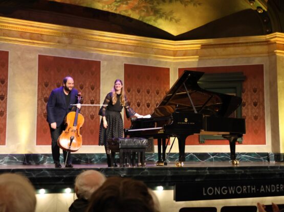 Julian Schwarz, cello, and Marika Bournaki, piano