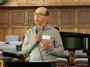 Nat Chaitkin spoke about how the 4-Way String Quartet used our grant.