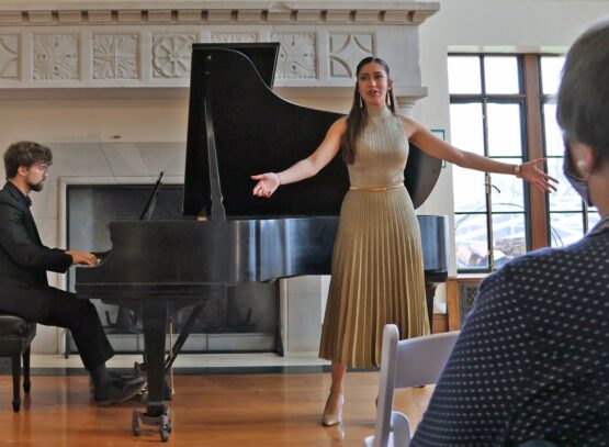 Lea Nayak, soprano, and Joe Stevens, piano