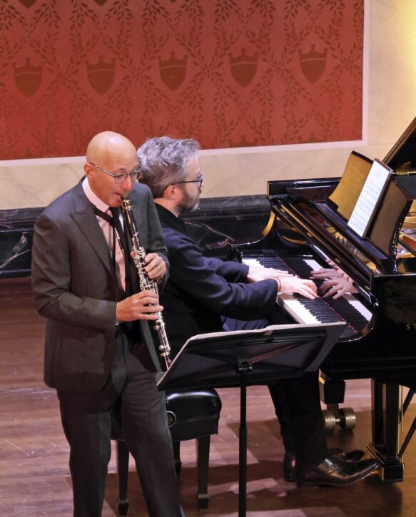 Richie Hawley, clarinet, and Conor Hanick, piano