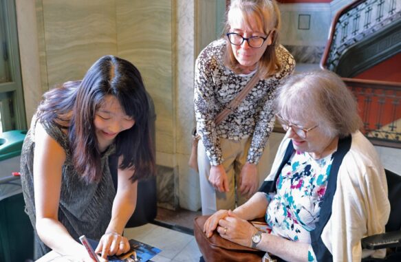 Claire Huangci, pianist, signs CDs at Intermission {{brizy_dc_image_alt imageSrc=