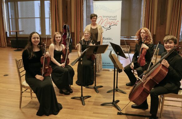 Students from Immanuel School of Music with Ellen Stephens, their teacher {{brizy_dc_image_alt imageSrc=