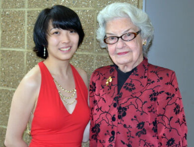 Claire Huangci and Nancy Walker at Matinée Musicale Cincinnati