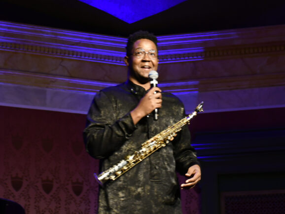 Steven Banks talks to the audience