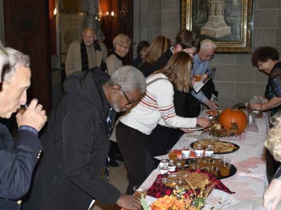 The reception after the concert.