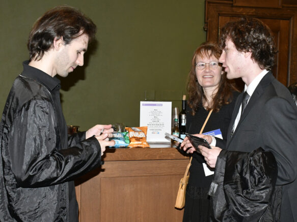 Kantorow signing CDs and programs at the reception.