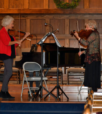 Deborah Grove and Judy Martin - Matinee Musicale Cincinnati members performance on 12-11-2019