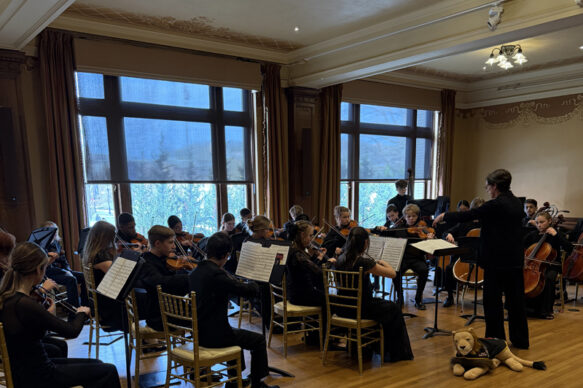 Orchestra performed at reception