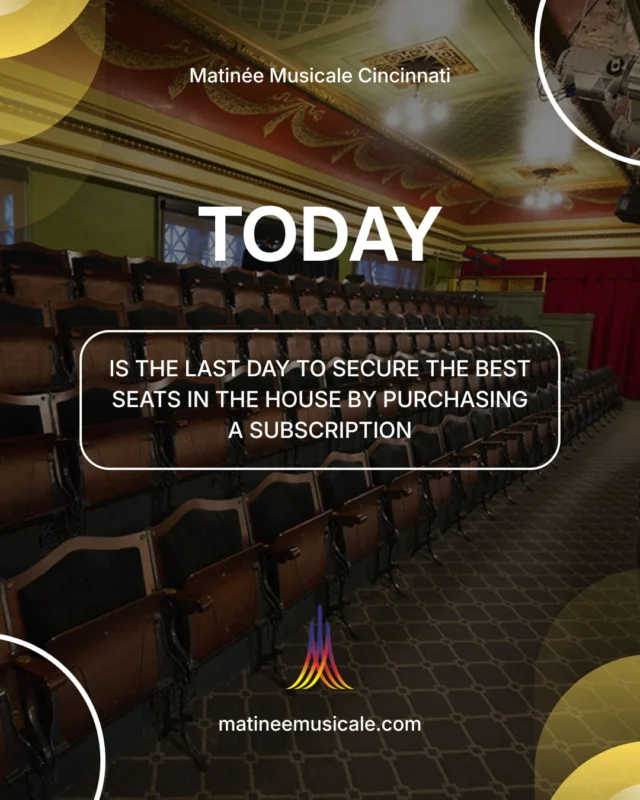 Today is the last chance to reserve your favorite seat before single tickets go on sale August 1st! Treat yourself to a season full of music with subscriptions starting at just $135 🎶💗Get yours at using the link in our bio!
